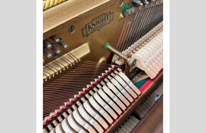 Knight London Upright Piano | Polished Rosewood Finish | UK Delivery In Days | Warranty | P/X | Finance Options | Includes Stool, Home Tuning | Used | Serial Number D906591 - Image 10